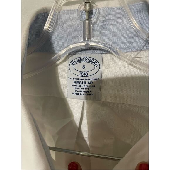 VTG Brooks Brothers Men’s Small The Original Polo Shirt Long Sleeve Button Down - Picture 3 of 4